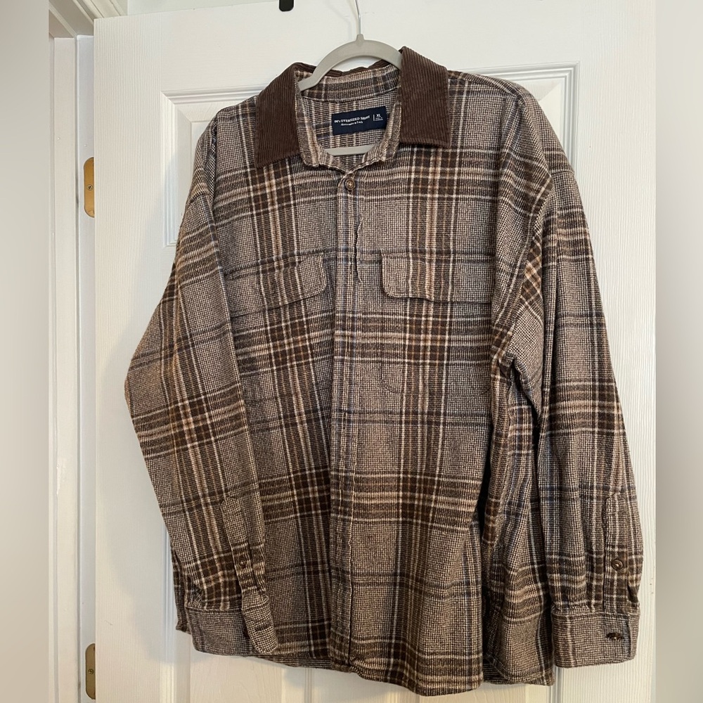 Abercrombie and fitch Men’s 90s oversized 100% cotton flannel